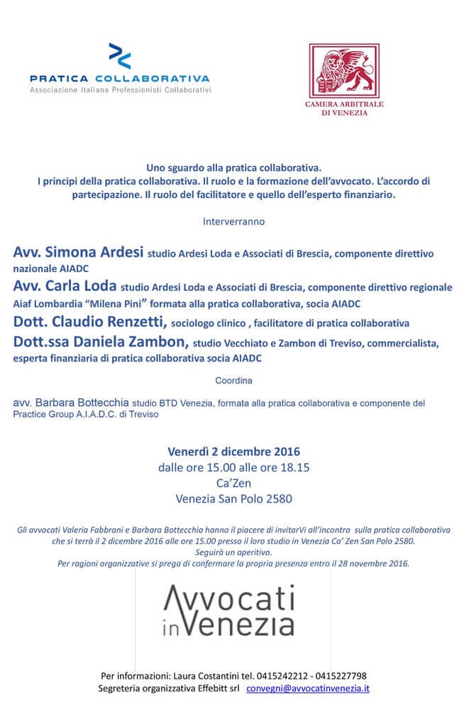 Venezia 2 dicembre 2016