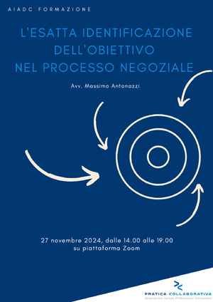 L'esatta identificazione dell'obiettivo nel processo negoziale
