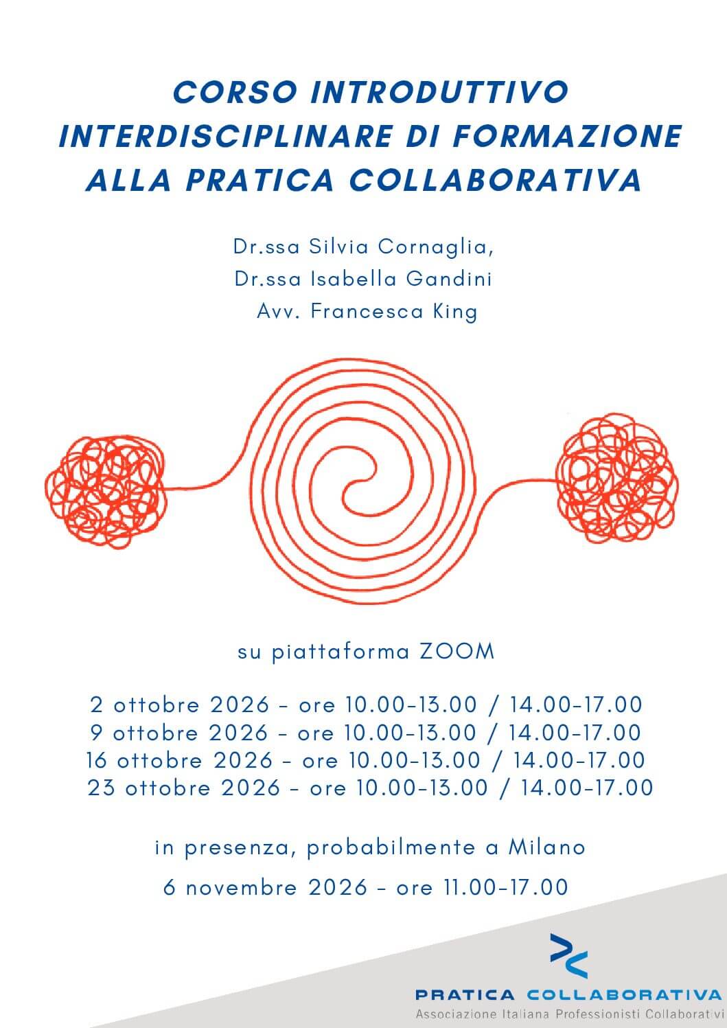 Corso Introduttivo interdisciplinare di formazione alla pratica collaborativa - edizione ottobre 2026 - immagine 2